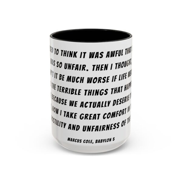 Babylon 5 Quote Mug - Marcus Cole Quote - Science Fiction Quote Mug - Image 2