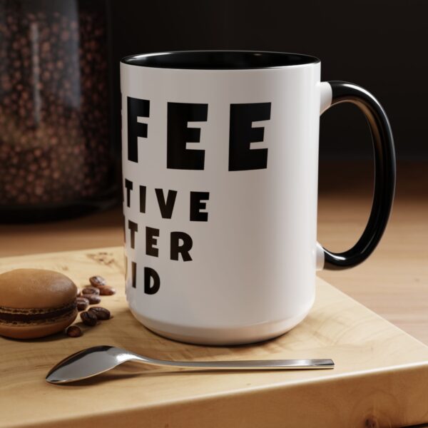 Coffee Lovers Word Mug - Artist Coffee Mug - Coffee Creative Lighter Fluid - Funny Gift Mug - Image 4