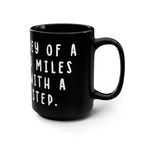 Motivational Word Mug - The Journey of a thousand miles begins with a single step. - Word Mug for Travelers, Creatives and Entrepreneurs - Image 3