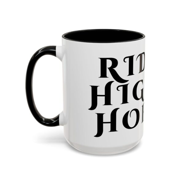 Inspirational Humor Word Mug - Riding High on Hopium - Word Mug for Creatives, Artists and Entrepreneurs