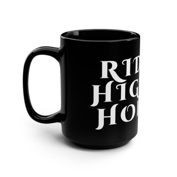 Inspirational Humor Word Mug - Riding High on Hopium - Word Mug for Creatives, Artists and Entrepreneurs