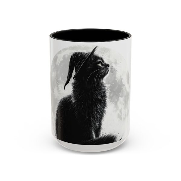 Black Cat Witchy Word Mug - A Witch is never Late. - Quote Mug for Lord of the Ring Fans - Image 2