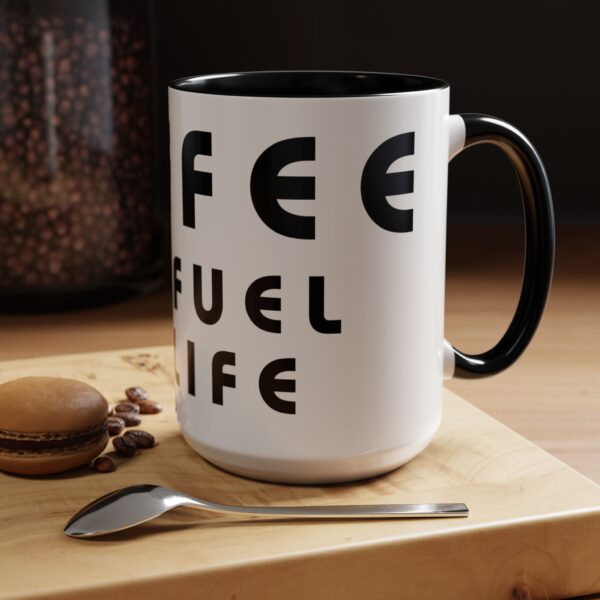 Coffee Lovers Word Mug - Coffee The Fuel of Life - Word Mug - Image 4
