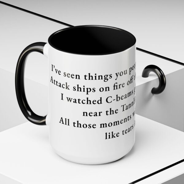 Bladerunner Quote Gift Mug - Science Fiction Quote Mug - Word Quote Mug - Image 4
